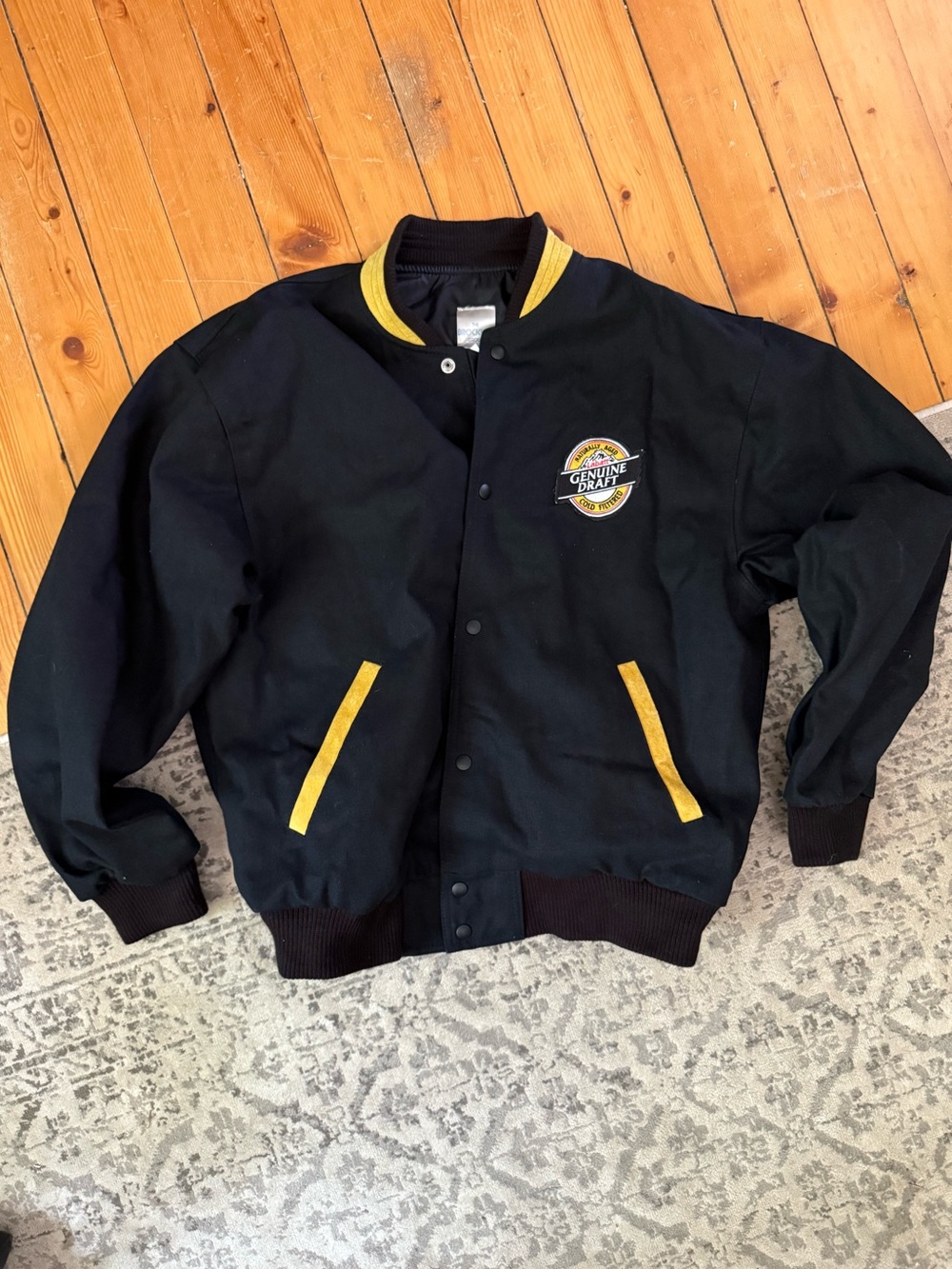 90s Labatt Genuine Draft Button Up Jacket - Medium